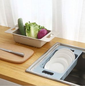 2 Pak Boven De Gootsteen Vergiet Zeef Mand, Keuken Uitschuifbare Zeven En Colanders Bpa-Vrije Afvoermand - Product Image 3