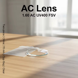 <span class=keywords><strong>Lentille</strong></span> AC transparente supérieure en deux parties 1.60 UV400 FSV, conception asphérique, diamètre 70 mm pour une vision haute <span class=keywords><strong>définition</strong></span> et une protection UV - Product Image 2