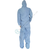 Combinaison de protection jetable non tissée ignifuge et imperméable avec capuche et bottes