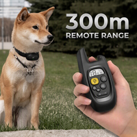 Hundetrainingshalsband mit 300m Reichweite, IPX7 Wasserdicht, LCD-Display für Sicheres und Effektives Professionelles Verhaltenkorrektur-Training von Haustieren