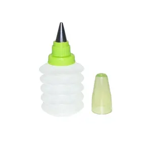 Pabrik Kustom Hijau Putih Kue Mini Diy Piping Icing Plastik Krim Dekorasi Botol Remas