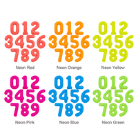 Vente en gros Nouveau Ballon électrique coloré néon de 40 pouces Ballon mince avec numéro de corps Ballon en aluminium gonflé Décoration de fête Ballons avec chiffres
