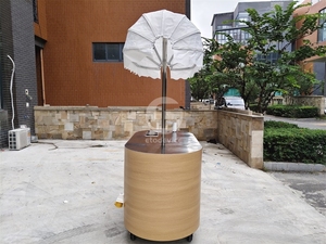 Custom Portable Mini Push <strong>Cart</strong> Street Snack Ice Cream Mobile Food Showcase - Product Image 6