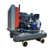 Compresseur d'air à vis portable diesel refroidi par air YiBang 41 kW 5 m³/min 7 bars 380 V 50 Hz 2400 tr/min pour la construction