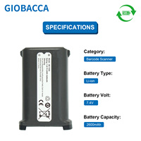 Batterie de remplacement au lithium-ion PDA pour imprimante de reçus mobile Zebra MC9200 7.4V 2600mAh