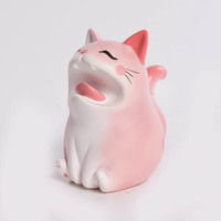 Statue de chat décorative créative pour la maison Sculpture en résine moderne Accessoires de bureau Figurine animale