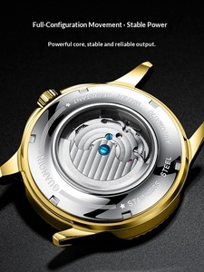 Orologio Meccanico Automatico da Uomo Certificato Guanqin di Lusso con Quadrante Scheletrato, Diamanti e Lancette Luminose a Farfalla - Product Image 5