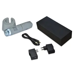 휴대용 USB 및 OTG 편광 디지털 현미경 1X ~ 500X 배율 교육 HD 카메라