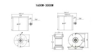 Мотор My1020 BLDC с высоким крутящим моментом, 1000 Вт, 36 В/48 В с кронштейном для кросс-кантри мотоцикла - Product Image 6