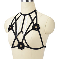Vente en gros jeu de rôle lingerie noire sexy à gros seins érotique grande taille club fête Femme Lingeries sexy