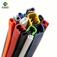 Bande de protection en caoutchouc PVC en forme de U résistante à l'usure avec insert en acier pour bordure de tôle industrielle