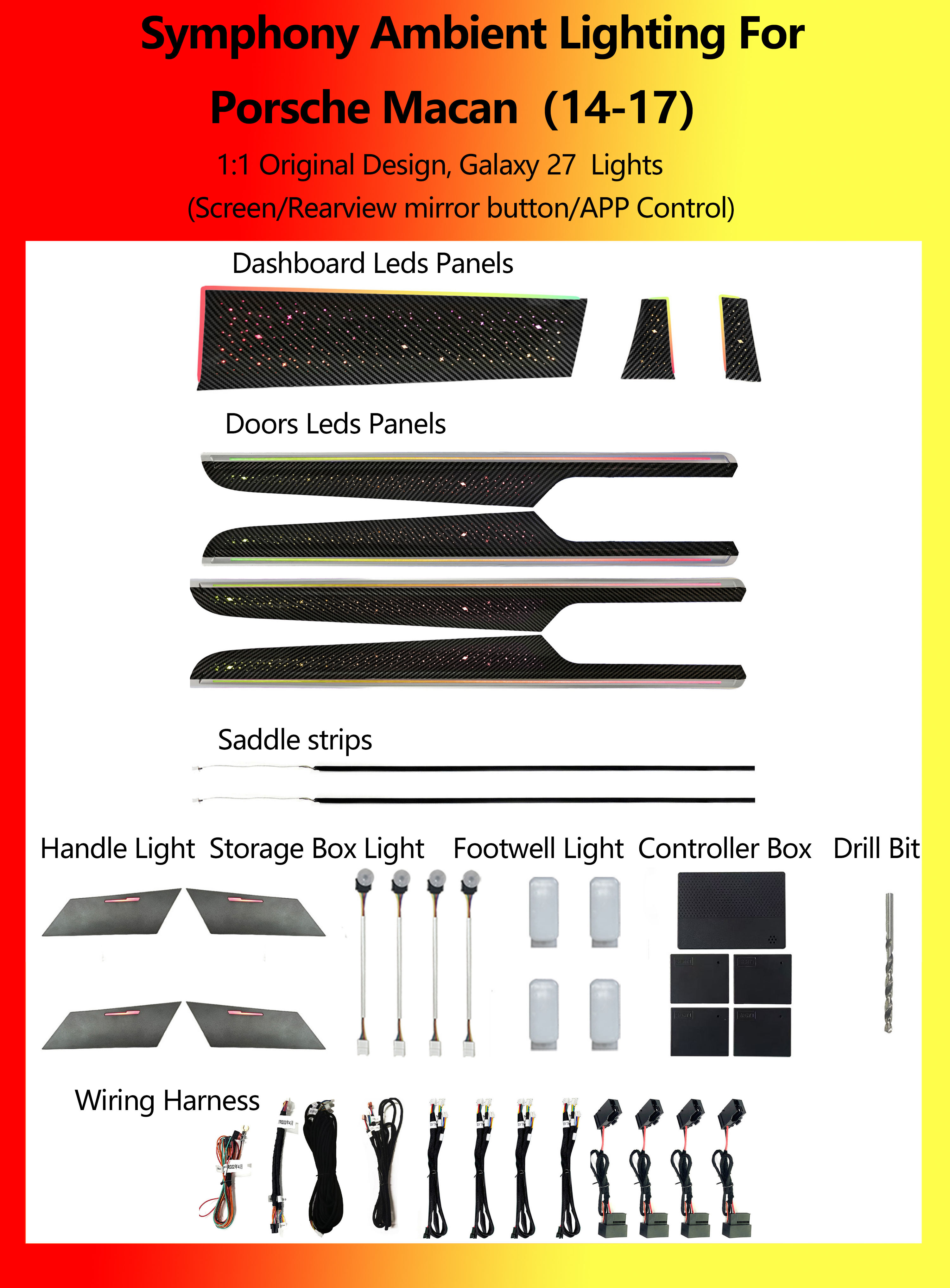 Porsche Macan Galaxy Symphony 27 Lights