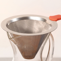 Cafetière à filtre en verre réutilisable avec carafe en verre pour vos ensembles de thé et de café