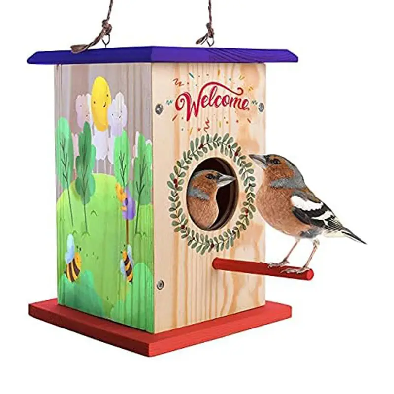 Premium Full Set Verbessertes DIY Birdhouse-Kit für Kinder zum Bauen