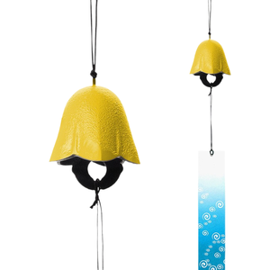 Campane in ferro in stile giapponese Yiduoy, fiore a cinque punte, regali per aree panoramiche, decorazioni da appendere, metallo fuso per esterni - Product Image 5