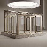 Verrière en aluminium et verre de qualité export, certifiée TUV CE, fabriquée en usine par des experts avec 30 ans d'expérience, pour l'Europe