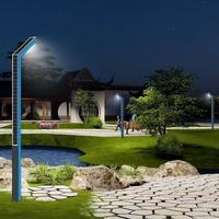 Lampadaires solaires de jardin IP65 3m/4m en alliage d'aluminium LED avec capteur de lumière, angle de faisceau 60-90°, garantie 3 ans