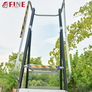 Làm Việc Trên Không 3 Bước Dưới Di Động Cán Leveller Sợi Thủy Tinh Nền Tảng Thang - Product Image 6