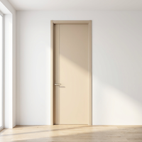 Revêtement de porte en MDF mélaminé minimaliste anti-rayures, facile à nettoyer, stable, sans déformation, pour la production de portes intérieures, 4 mm