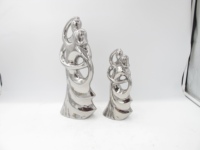 Huifa luxe en céramique Couple ornement Unique moderne Folk Art Style décor à la maison élégant mariage bougie lampe boîte emballé