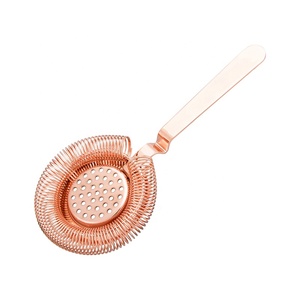 EFINE saringan jus Modern baja tahan karat berlapis tembaga <span class=keywords><strong>Bar</strong></span> halus aksesoris mencampur koktail teh saringan anggur - Product Image 4