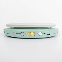 Jouet enregistreur CD en bois avec 5 disques, lumière LED et son, facile à utiliser, inspiration musicale, jouet éducatif précoce pour enfants européens