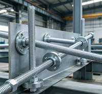Tige filetée en acier au carbone zingué, barre filetée complète UNC UNF norme américaine, tige entièrement filetée pour la vente en gros industrielle