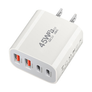 45W Multi Port Charger PD3.0 QC3.0 USB-<b>C</b> Fast <b>Charging</b> For Laptop White - Product Image 1