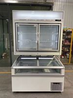 Armoire commerciale combinée glacière pour supermarché, semi-réfrigérateur, à fond froid, 1 pièce