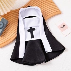 Disfraz <span class=keywords><strong>de</strong></span> Gato, Ropa para Perro, Atuendo <span class=keywords><strong>de</strong></span> <span class=keywords><strong>Monja</strong></span> Divertido para Mascotas, Ropa Informal y Linda para Mascotas Pequeñas y Medianas - Product Image 2