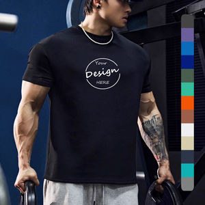 JL611C t-Shirt da uomo in cotone di alta qualità a tracolla veloce personalizzata 320 gsm t-Shirt pesante oversize <span class=keywords><strong>stampa</strong></span> digitale - Product Image 1