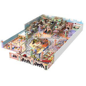 Câu chuyện cổ tích lâu đài lớn trong nhà sân chơi cho trẻ mới biết đi và trẻ em với băng chuyền Ma Thuật và leo núi bọt cho trung tâm thương mại - Product Image 1