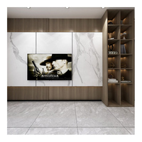 Panneau mural WPC de style moderne, facile à nettoyer, résistant à l'humidité, pour la décoration de fond de télévision