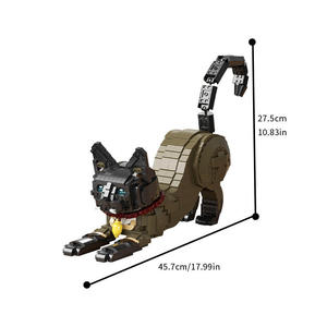 66114 Gato Siamés Realista de Plástico ABS, Modelo de Animal, Juguete Educativo de Bloques de Construcción para Mayores de 14 Años, Decorativo - Product Image 2