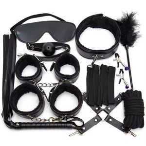 Kit de Bondage SM de Alta Calidad para Adultos, 10 Piezas, Puños de PU para Manos y Tobillos, Juego de Esclavos, Restricción BDSM, Juguete Sexual Impermeable para Parejas - Product Image 2