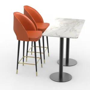 Customized Cheap Price Durable High Chair Top High Chair Age Limit Long Table And Chairs For Restaurant Cafe Pub Bar Furniture