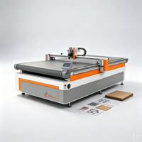 Máquina de Corte CNC con Cuchilla Oscilante y Router CCD para Papel Adhesivo, Cartón Corrugado y Cartelería Publicitaria