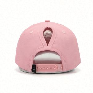 Economic and Reliable 6 Panel Women Structured 100 % Cotton Various Color 3D Embroidered Ponytail Baseball <b>Hat</b> - Product Image 5