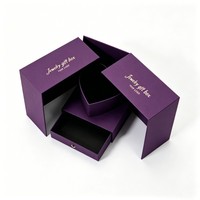 Boîte cadeau surprise de luxe en forme de cœur, boîte en carton magnétique avec logo personnalisé, boîte en papier recyclable, emballage pour mariage et anniversaire