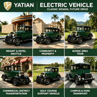 LY05N Vehículo Eléctrico Retro con Motor de CA de 48V para Recorridos Turísticos en Zonas Panorámicas, con 5-6 Asientos y Velocidad de 70 km/h