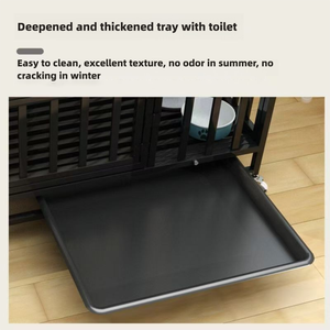 Fabrika Özel Üretim Metal İç Mekan Darbeye Dayanıklı Köpek Kafesi Kalınlaştırılmış Çelik Boru Özel Boyut Ucuz Evcil Hayvan Kafesi - Product Image 6