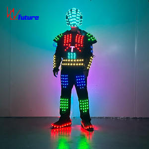 Costume lumineux LED, tenue <span class=keywords><strong>futuriste</strong></span> confortable et accrocheuse pour les spectacles sur scène, les fêtes, les festivals, les défilés - Product Image 4