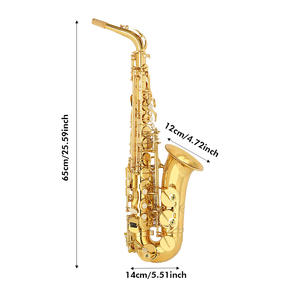 Saxofón Alto de Latón con Tono Bb, Fabricado en Fábrica, con Accesorios Completos, Sonido Profesional para Estudiantes y Músicos - Product Image 5