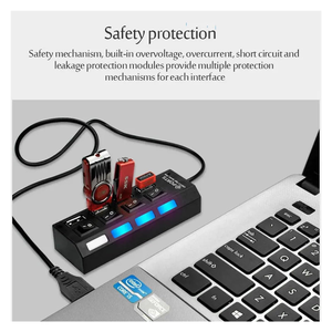 Hub USB-C 3.0 d'occasion à 10 ports avec prise Mini et prise Micro SD, prise en charge du transfert de données et de la charge haute vitesse 5 Gbit/s - Product Image 4