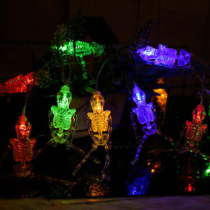 Luces Decorativas de Cadena para Halloween, Luces LED de Cadena que Funcionan con Pilas, Luces LED de Fantasma para Halloween - Product Image 4