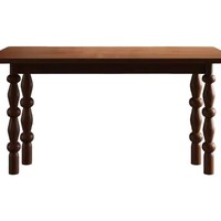 Table à manger en bois massif de style rétro français, petite table rectangulaire nordique pour appartement, couleur frêne noyer, mobilier de maison antique