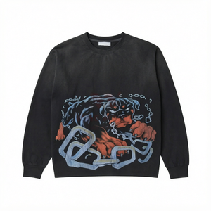Sudadera con Capucha Extra Grande Personalizada para Hombre, Forrada de Sherpa, Tejida, Cuello Redondo, Informal, para Invierno - Product Image 1