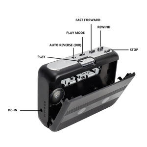 Convertidor de Casete a MP3 de Fábrica, Reproductor de Cintas USB con Inversión Automática, Dispositivo de Captura de Audio Digital, Archivador de Música Retro de Plástico - Product Image 3
