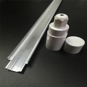 T8 transparente <span class=keywords><strong>de</strong></span> <span class=keywords><strong>dos</strong></span> colores, kit impermeable <span class=keywords><strong>de</strong></span> plástico completo, carcasa <span class=keywords><strong>de</strong></span> aluminio T8 con lámpara <span class=keywords><strong>fluorescente</strong></span>, <span class=keywords><strong>tubos</strong></span> LED - Product Image 3