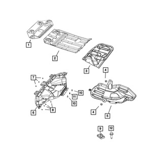 Placa de Protección de Motor para Dodge Durango 2018-2025, Número de Modelo 68308842AE, Plástico Negro - Product Image 4